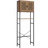 Vicco Toiletkast Linara Eiken/Zwart 64 x 180 cm, Model 59893