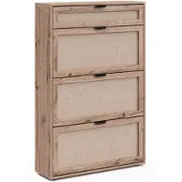 Vicco Schoenklaprek Elven, Eiken, 80 x 122 cm met 3 kantelbare vakken en 1 lade