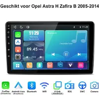 Hexinex Linux Draadloos Carplay & Andriod Auto Geschikt voor Opel Astra H Zafira B 2005-2014 - 9 Inch HD TouchScreen - Bluetooth - Navigatie - Stuurwielbediening - WiFi - FM - RDS- Airplay