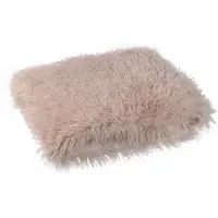 Ptmd Rexx Beige Fake Sheep Fur Plaid S
