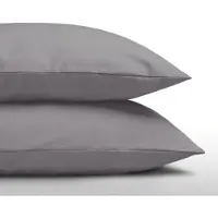Zelesta Everyday Uni Kussensloop Set van 2 - Antraciet 80x80cm