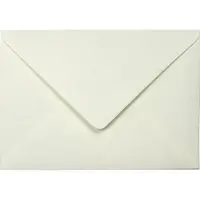 Netuno Ecologische romige enveloppen A6 - 125 x 175 mm - 25 stuks - NK natgelijmde - 120 gram - Materica -