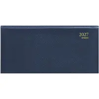 Brepols agenda 2027 - BREPRINT [0.074] - 14M - LIMA - Zakagenda - 1 week op 2 pagina's - Weekoverzicht - Blauw - 16.6 x 8.1 cm