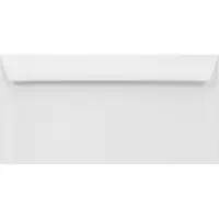 Netuno Gladde witte enveloppen A4 - 110 x 220 mm - 50 stuks - NK natgelijmde - 100 gram - Lessebo -