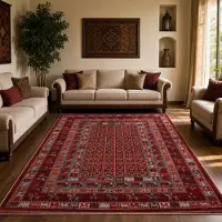 Muratap Artline taj oosters vloerkleed vintage handgeknoopte wol look- 160x230 cm