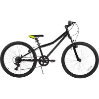 Happiq Mountainbike – Voor kinderen / jongens en meisjes – Voorverende vork / kinderfiets – Zwart / 61 cm