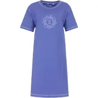 Irresistible Dames Nachthemd - Korte Mouwen - Blauw - Maat L