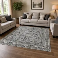 Muratap Nain klassiek vintage oosters vloerkleed zilver- 240x340cm