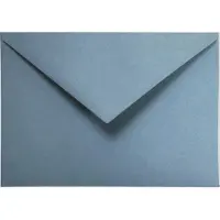 Netuno Ecologische blauwe enveloppen A6 - 114 x 162 mm - 25 stuks - NK natgelijmde - 120 gram - Materica -