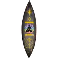AW Gifts Enamel Incense Bowl - Mango Wood - Chakra