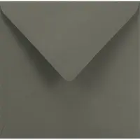 Netuno Gladde grijze enveloppen A5 - 153 x 153 mm - 25 stuks - NK natgelijmde - 115 gram - Sirio Color -