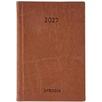 Brepols agenda 2027 - ARMADA [0.913] - LUCCA - Zakagenda - 1 week op 2 pagina's - Weekoverzicht - Bruin - 7.1 x 10.2 cm/Klein formaat!!