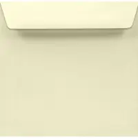 Netuno Gladde crème enveloppen A5 - 156 x 156 mm - 50 stuks - NK natgelijmde - 100 gram - Lessebo -