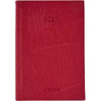 Brepols agenda 2027 - DELTA [0.834] - LUCCA - Zakagenda - 1 week op 2 pagina's - Weekoverzicht - Rood - 8.1 x 12 cm/Klein formaat!!