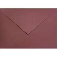 Netuno Gladde bordeaux enveloppen A6 - 114 x 162 mm - 25 stuks - NK natgelijmde - 120 gram - Keaykolour -