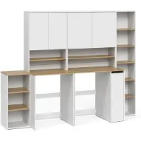 Vicco Badkamermeubelset Viktor, Wit/Artisanaal eiken, 6-delig