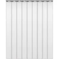 Happiq PVC stripgordijn - Winddicht, thermisch isolerend, stof- en insectwerend, met transparante stroken goed zicht - 121 x 243 cm 9 stuks