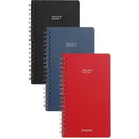 Brepols agenda 2027 - NOTAVISION [0.754] - POLYPROP - Zakagenda - 1 week op 2 pagina's - Weekoverzicht - Wire-O - Blauw - 8.9 x 16 cm