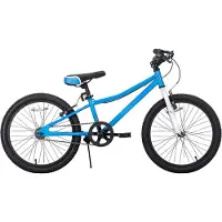 Happiq Kindermountainbike – Voor jongens en meisjes – Enkele snelheid / dubbele handremmen / standaard – Blauw / 51 cm