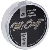 Mikado M-craft Gevlochten Vislijn 150 M Transparant 0.080 mm
