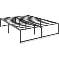 Idimex Futonbed SOVE 140x190 cm van metaal – zwart