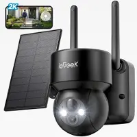 IeGeek Beveiligingscamera Buiten 2K HD 3MP - Draadloze WiFi Buitencamera met Nachtzicht, Bewegingsdetectie, Tweeweg Audio, App Bediening en IP66 Waterdicht