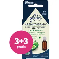 Glade 3+3 Gratis: Geurverspreider Aromatherapy Cool Mist Navul Calm Mind 17,4 Ml