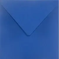 Netuno Gladde blauwe enveloppen A5 - 153 x 153 mm - 25 stuks - NK natgelijmde - 115 gram - Sirio Color -