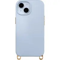 Selencia Rivièra MagSafe Backcover met afneembare haakjes voor de Apple iPhone 14 / 13 - Powder Blue