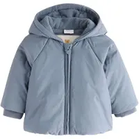 Next - Jongens - Babyjasje met capuchon, van middelzwaar materiaal en gevoerd met fleece - Blauw