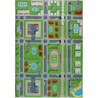 Muratap Kindervloerkleed verkeer speelkleed wasbaar antislip- 80x150 cm