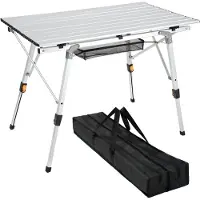 SP Campingtafel - 35kg Laadcapaciteit - Klaptafel - Campingtafel Inklapbaar - Zilver - 52cm x 90cm x 70cm
