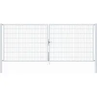 Alberts 649005 Dubbele poort Flexo met toebehoren, thermisch verzinkt, breedte 400 cm, hoogte 160 cm