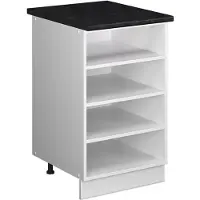 Vicco Keukenrek Fame-Line, Wit, 50 cm, WB Antraciet