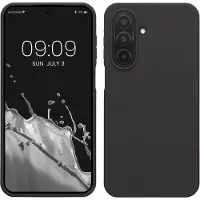 Kwmobile telefoonhoesje geschikt voor Samsung Galaxy A27 5G - Hoesje met siliconen coating - Smartphone case in donkergrijs