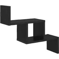 vidaXL Wandplank Zwart eiken 48 x 15 x 42 cm Bewerkt hout