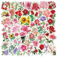 INF Stickers Bloemen en bladeren 50-pack