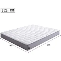 STILVORA Federkernmatras 160 x 200 cm – Ergonomische Ondersteuning voor Lendenen – 20 cm Hoog – Geschikt voor Rug, Buik En Zij – Wit