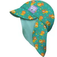 Bambino Mio Baby UV-zonnehoedje UPF 40+ omkeerbaar met nekbescherming - Coole katten motief