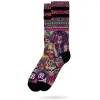 American Socks Día de los Muertos - Chaussettes Graphiques Techniques Coolmax - Cyclisme, Running et Sport || Maat: S/M