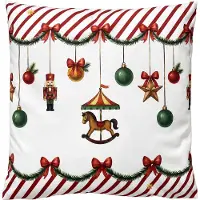 Clayre & Eef Sierkussen Beige Polyester Hobbelpaard