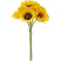 Maxifleur Kunstplanten Zonnenbloem Kunstboeket Geel 40cm