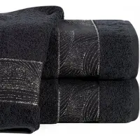 Eurofirany Mariel Badhanddoek 70x140 cm - Luxe Katoen met Zilveren Borduursel