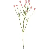 Maxifleur Kunstplanten Gomphrena Kunsttak 65cm Roze