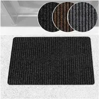 ANRO Deurmat Mischa Zwart 90x60cm – Schoonloopmat Antislip Rubber