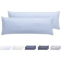 Famanu – Set van 2 kussenslopen van microvezel, extra zacht en hypoallergeen, 50 x 75 cm