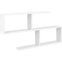 vidaXL Wandplank Wit 100 x 12 x 50,5 cm Bewerkt hout