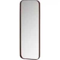 Woood houten spiegel 110x40x5 cm - bordeauxrood
