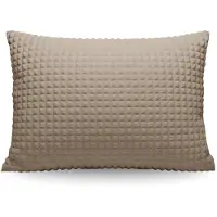 Zelesta Special Teddy Check Kussensloop Set van 2 - Taupe 80x80cm