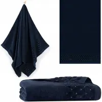 Zwoltex Oscar - Handdoek - 50x100 - Granat - Velours Borduur